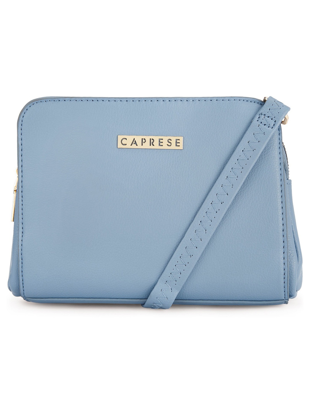 

Caprese Blue Solid Sling Bag