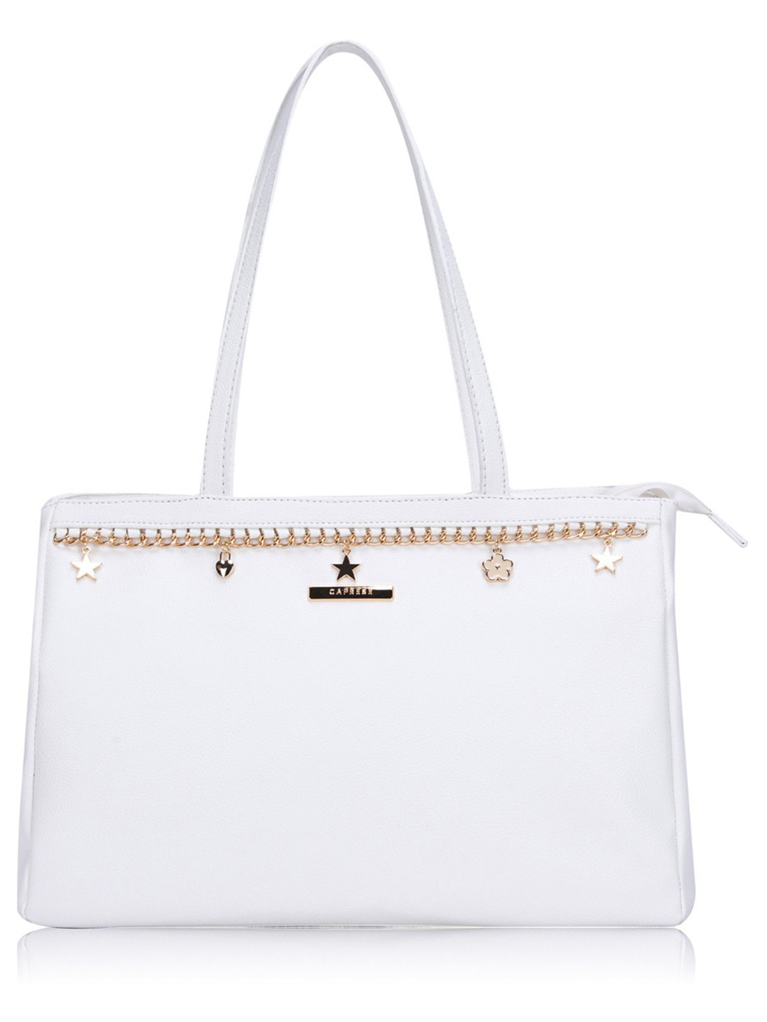 

Caprese Women White Solid Structured Shoulder Bag