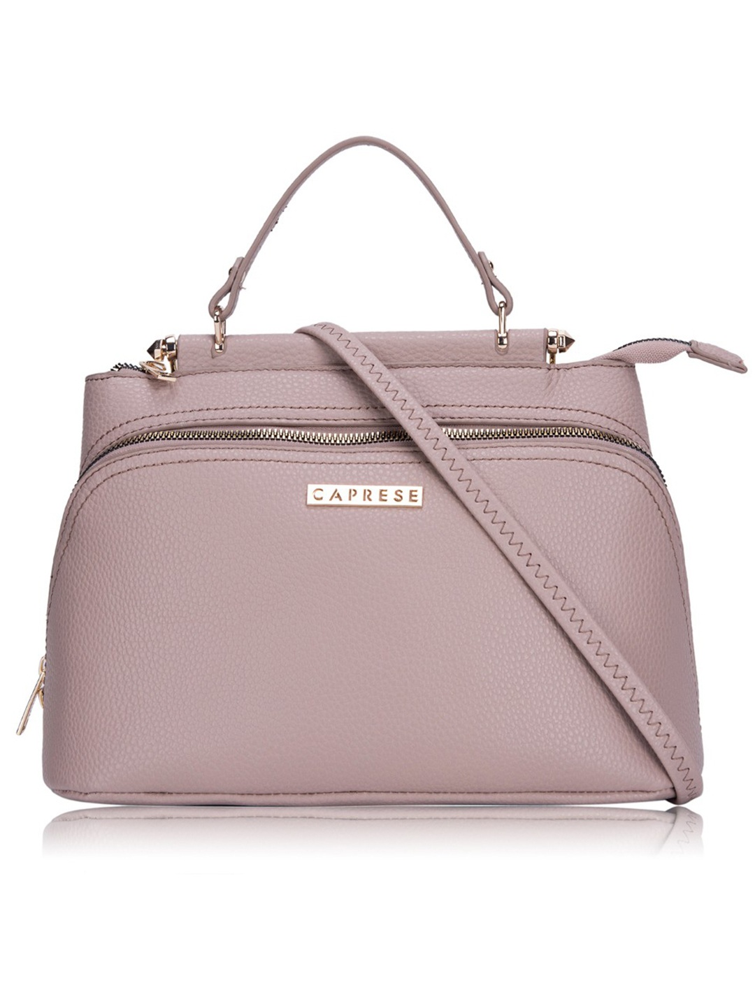 

Caprese Women Beige Solid Sling Bag