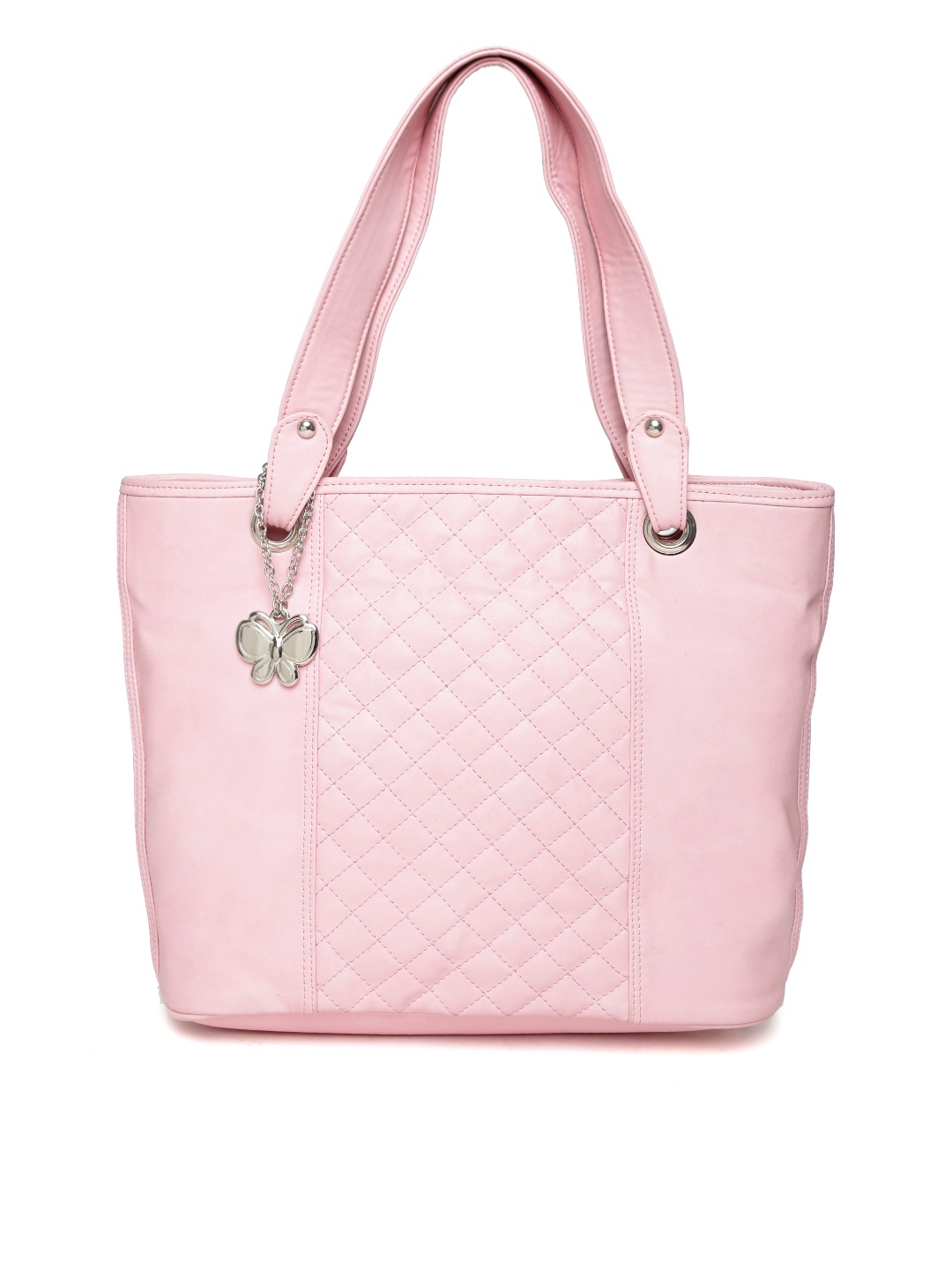 

Butterflies Pink Quilted Shoulder Bag
