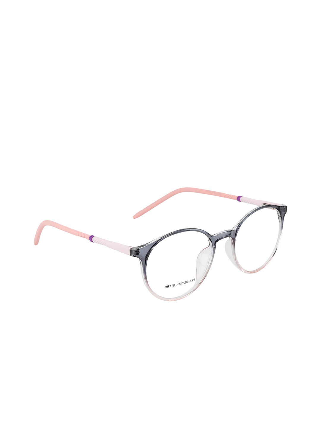 

Gold Berg Unisex Grey & Pink Colourblocked Full Rim Round Frames GB-99110