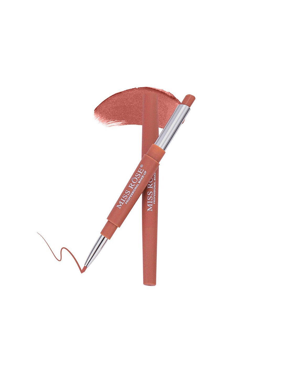 

MISS ROSE 2 In 1 Creamy Matte Lipstick - 43, Nude