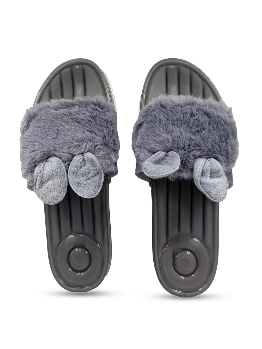 

Pampy Angel Women Grey Embellished Water-Resistant Sliders