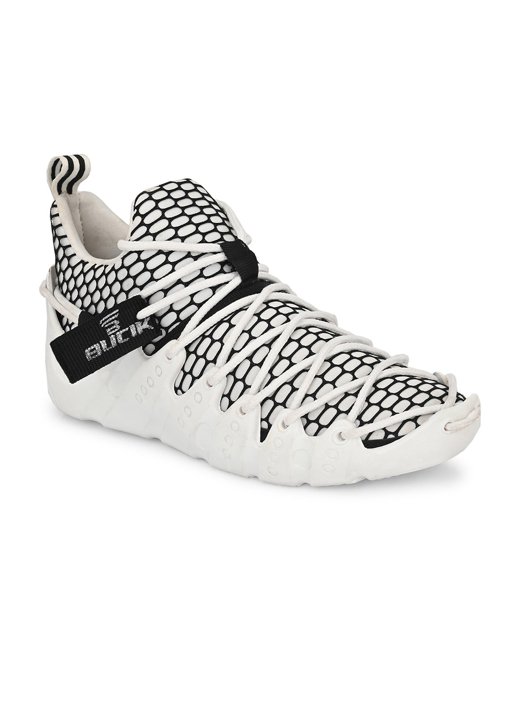 

BUCIK Men White Mesh Running Shoes