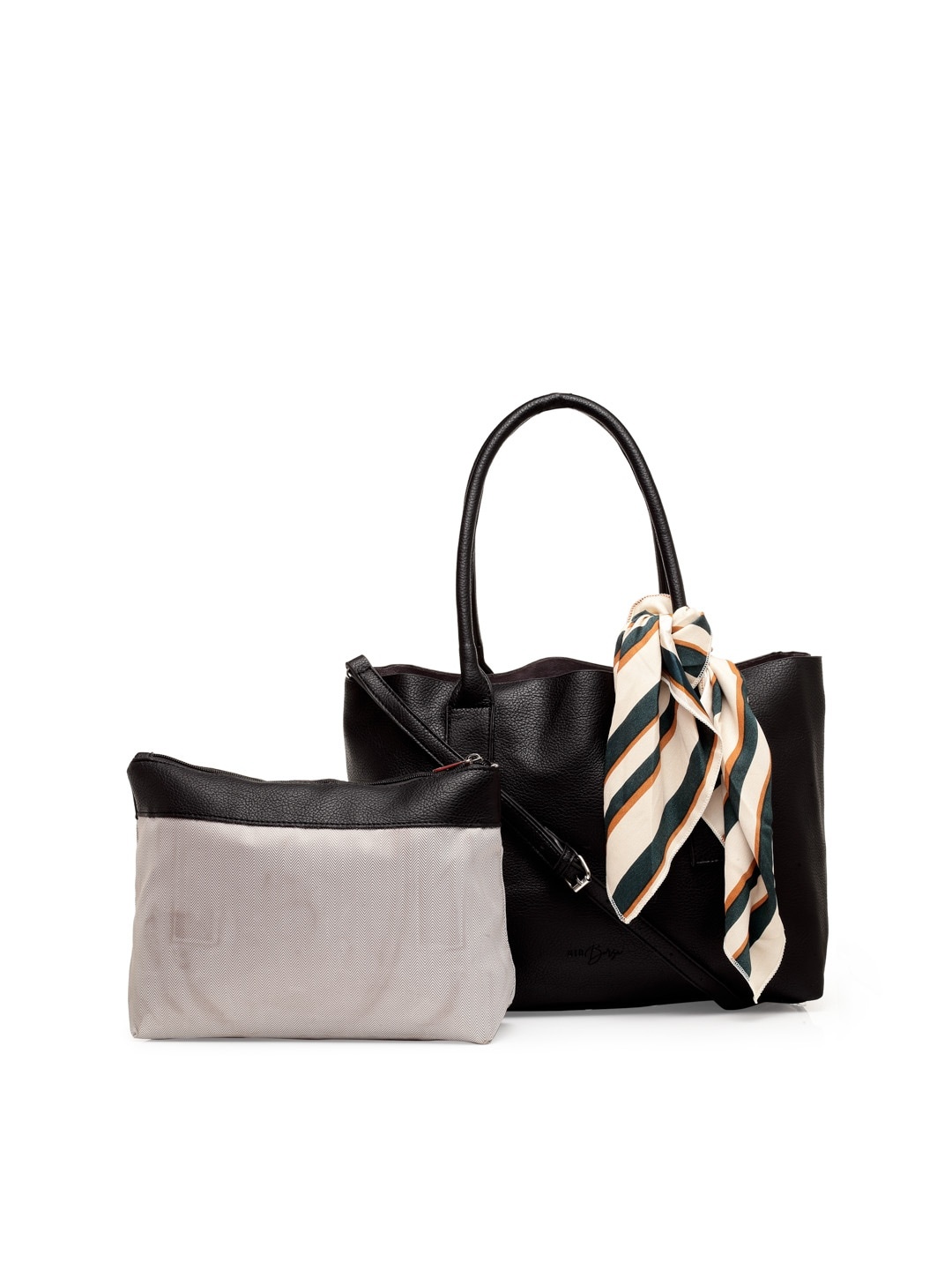 

MIO Borsa Black Solid AMEILA Pure Vegan Leather Sustainable Handheld Bag