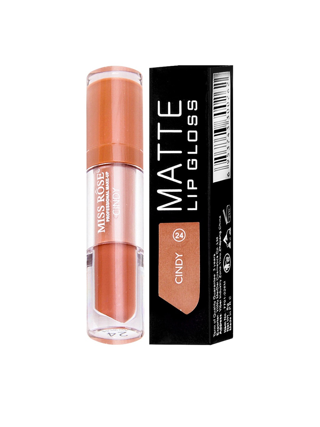 

MISS ROSE Matte LipGloss Cindy 7701-026M 24 20 gm, Nude