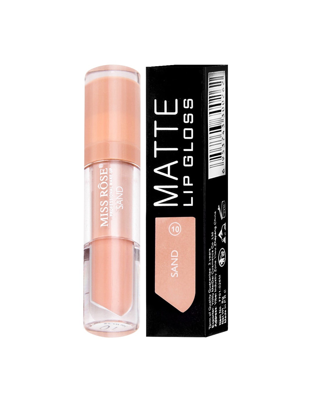 

MISS ROSE Matte Lip Gloss Sand, Nude