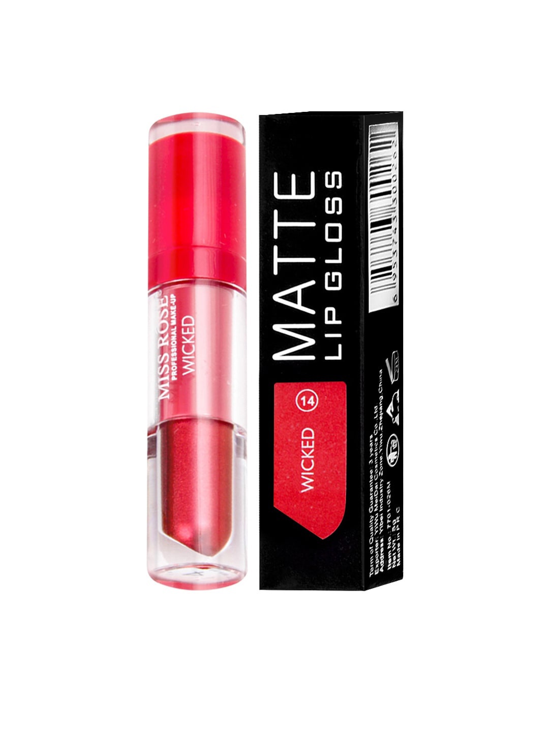 

MISS ROSE Matte Lip Gloss Wicked, Pink