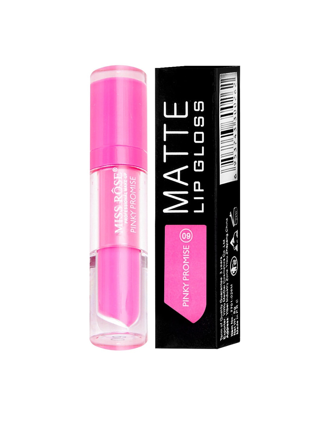 

MISS ROSE Matte LipGloss Pinky Promise 7701-026M 09 20 gm, Purple