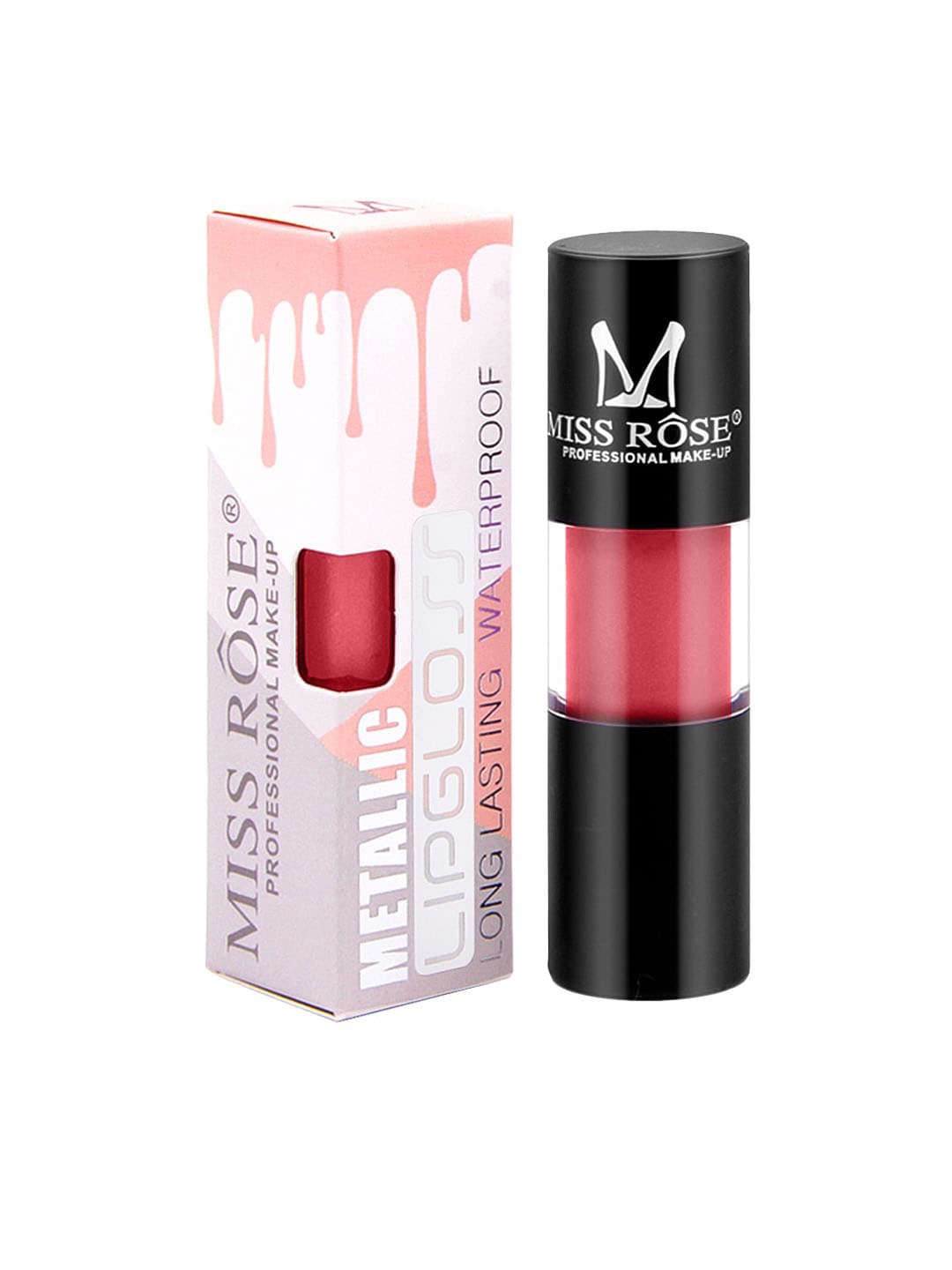 

MISS ROSE Metallic Liquid LipGloss 34 Red - 20 g