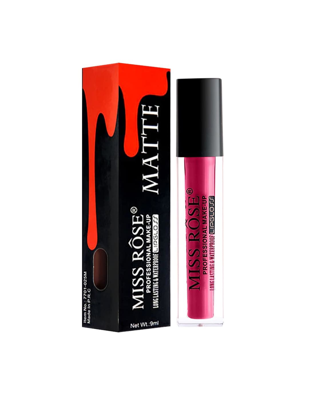

MISS ROSE Shiny Liquid LipGloss 7701-020 12 20 gm, Pink