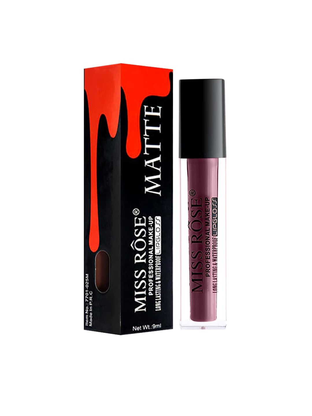 

MISS ROSE Shiny Liquid LipGloss 7701-020 16 20 gm, Purple