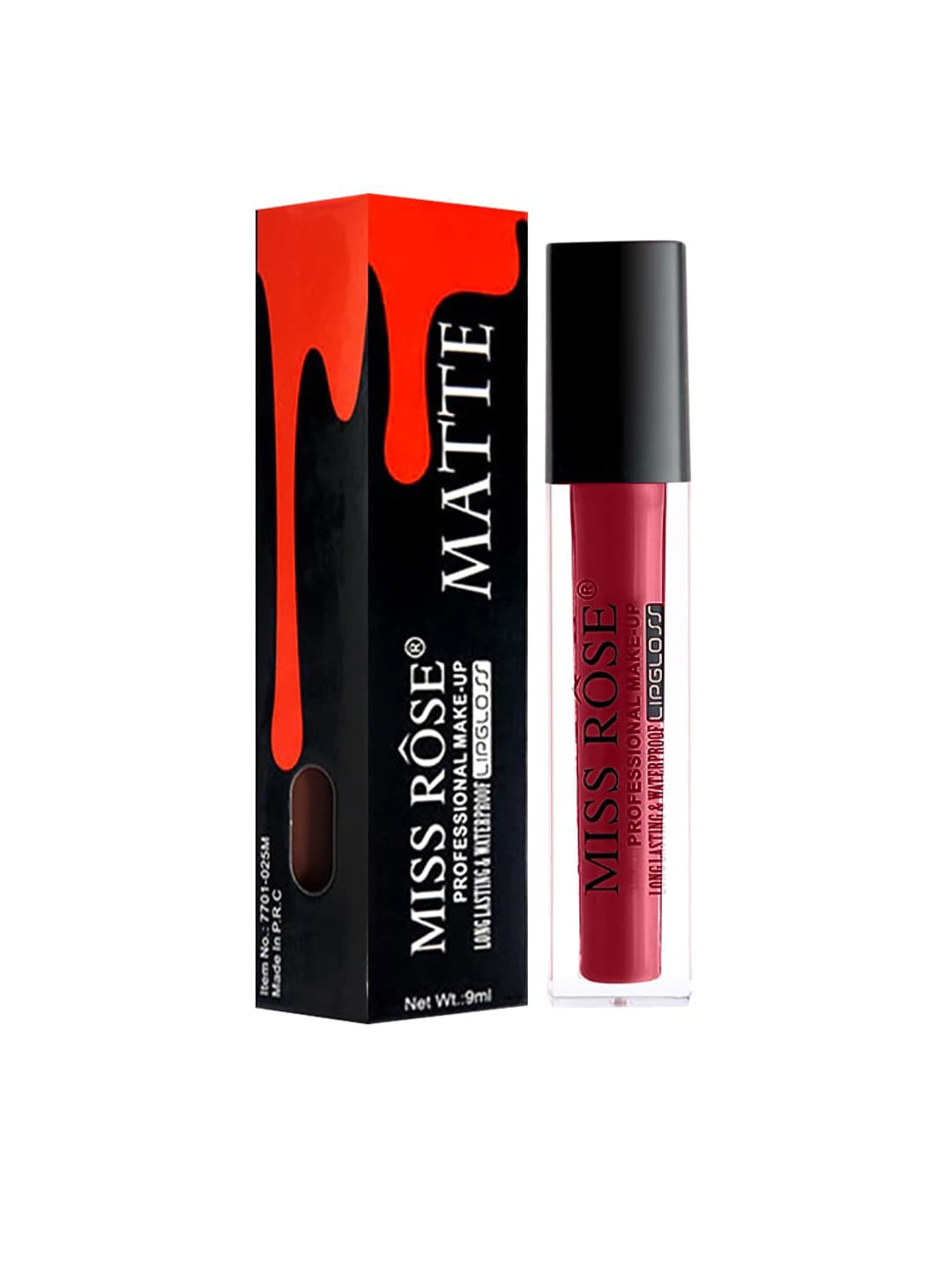 

MISS ROSE Shiny Liquid LipGloss 7701-020 19 20 gm, Pink