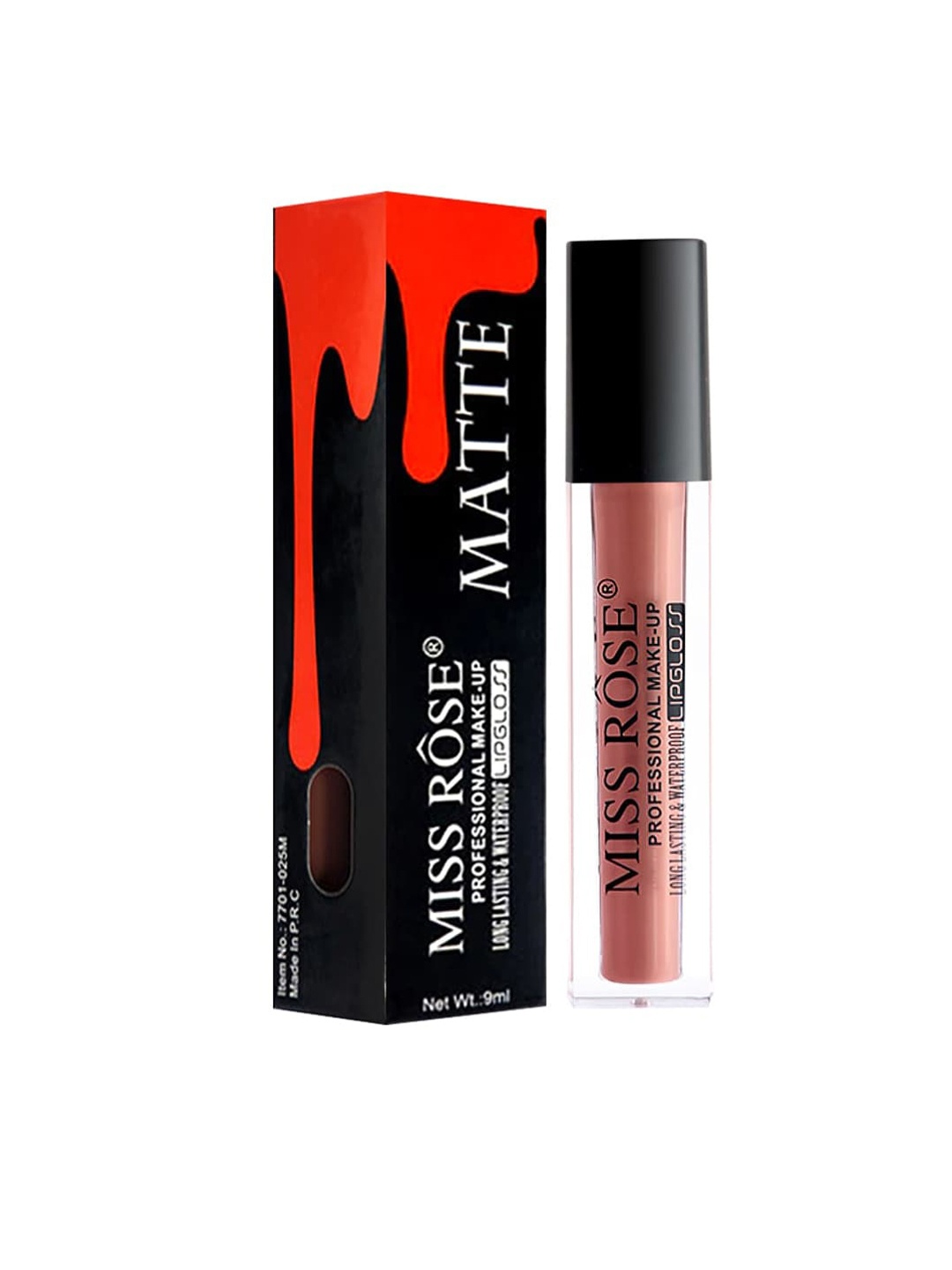 

MISS ROSE Shiny Liquid LipGloss 7701-020 01 20 gm, Peach