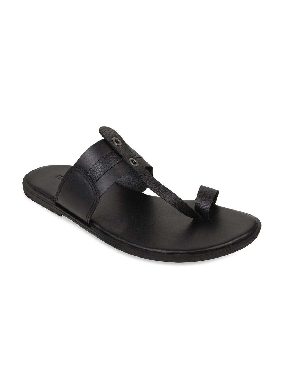 

Regal Men Black Leather Comfort Sandals
