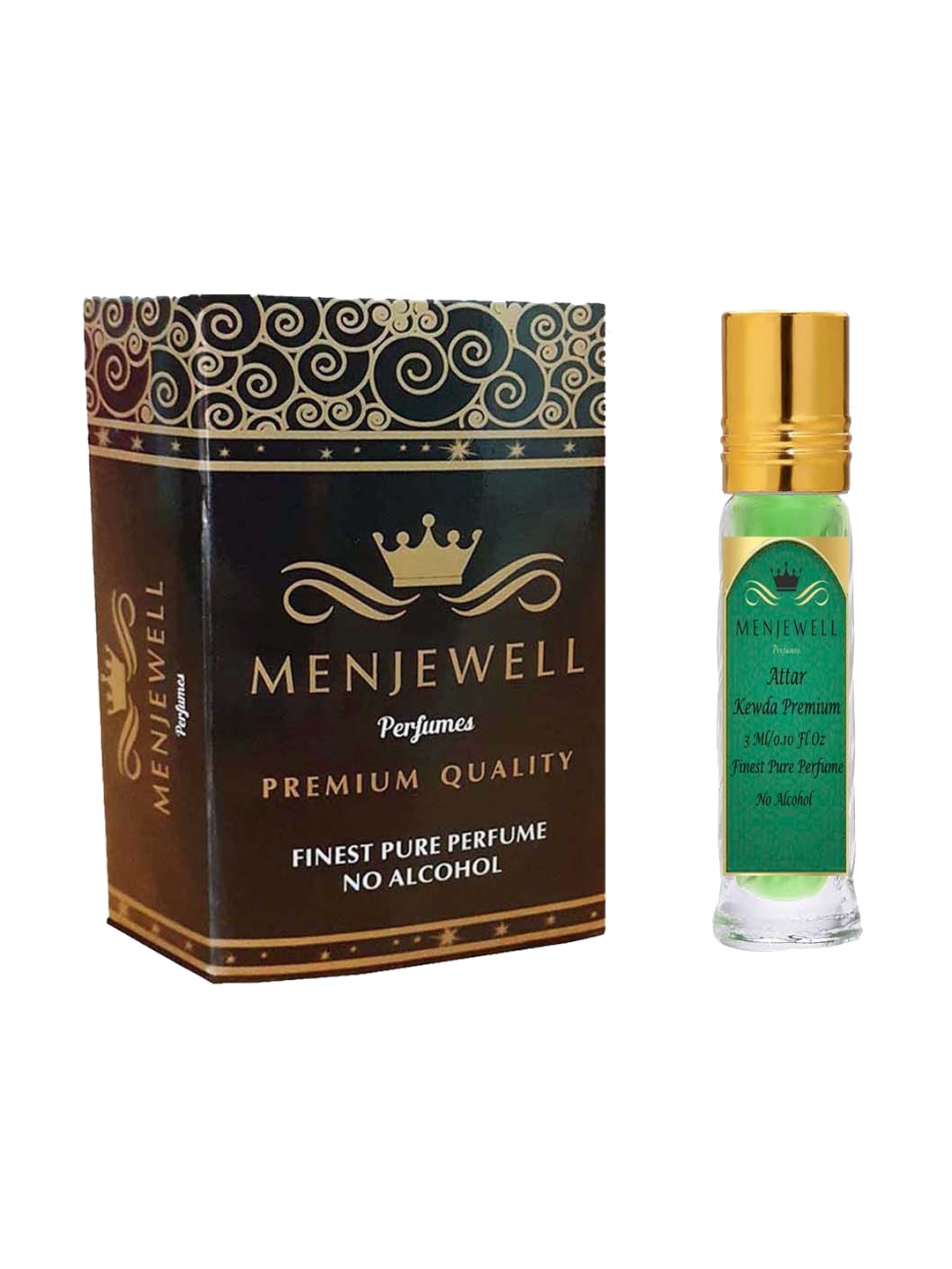 

Menjewell Unisex Kewda Premium Attar 3 ml, Transparent