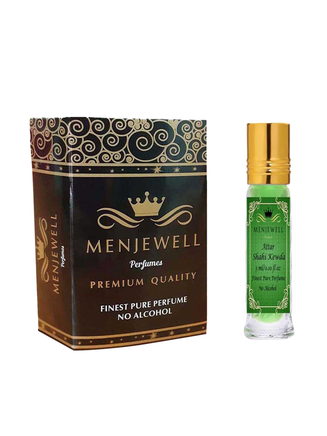 

Menjewell Unisex Shahi Kewda Attar 3 ml, Transparent