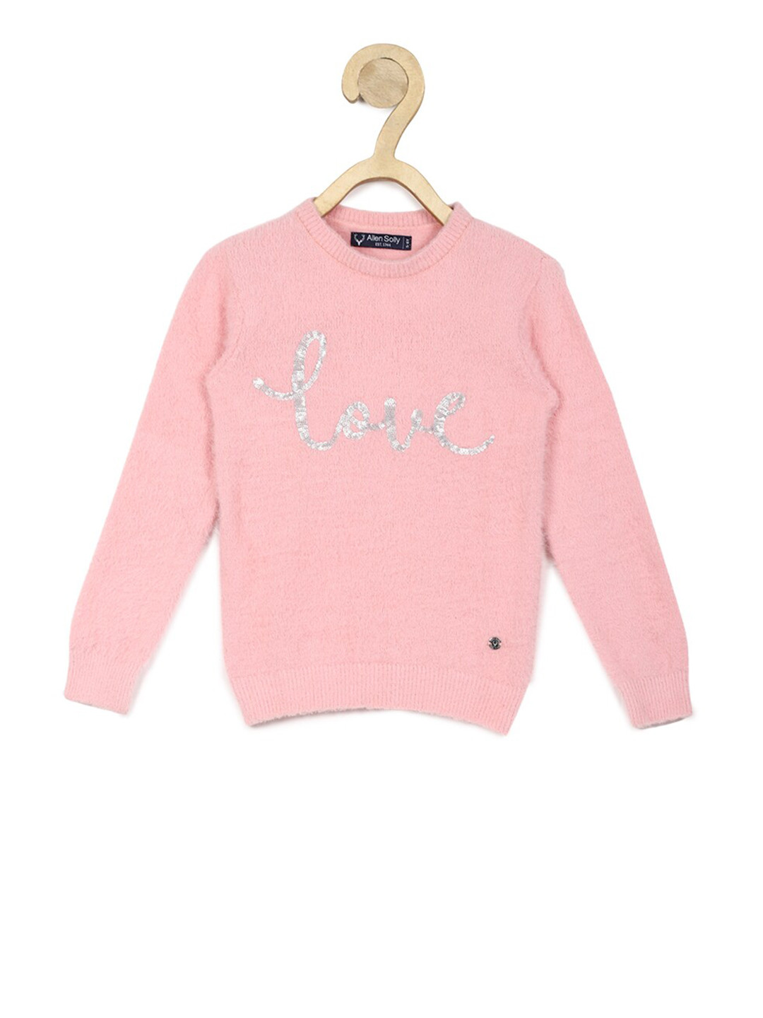 

Allen Solly Junior Girls Pink Printed Pullover Sweater