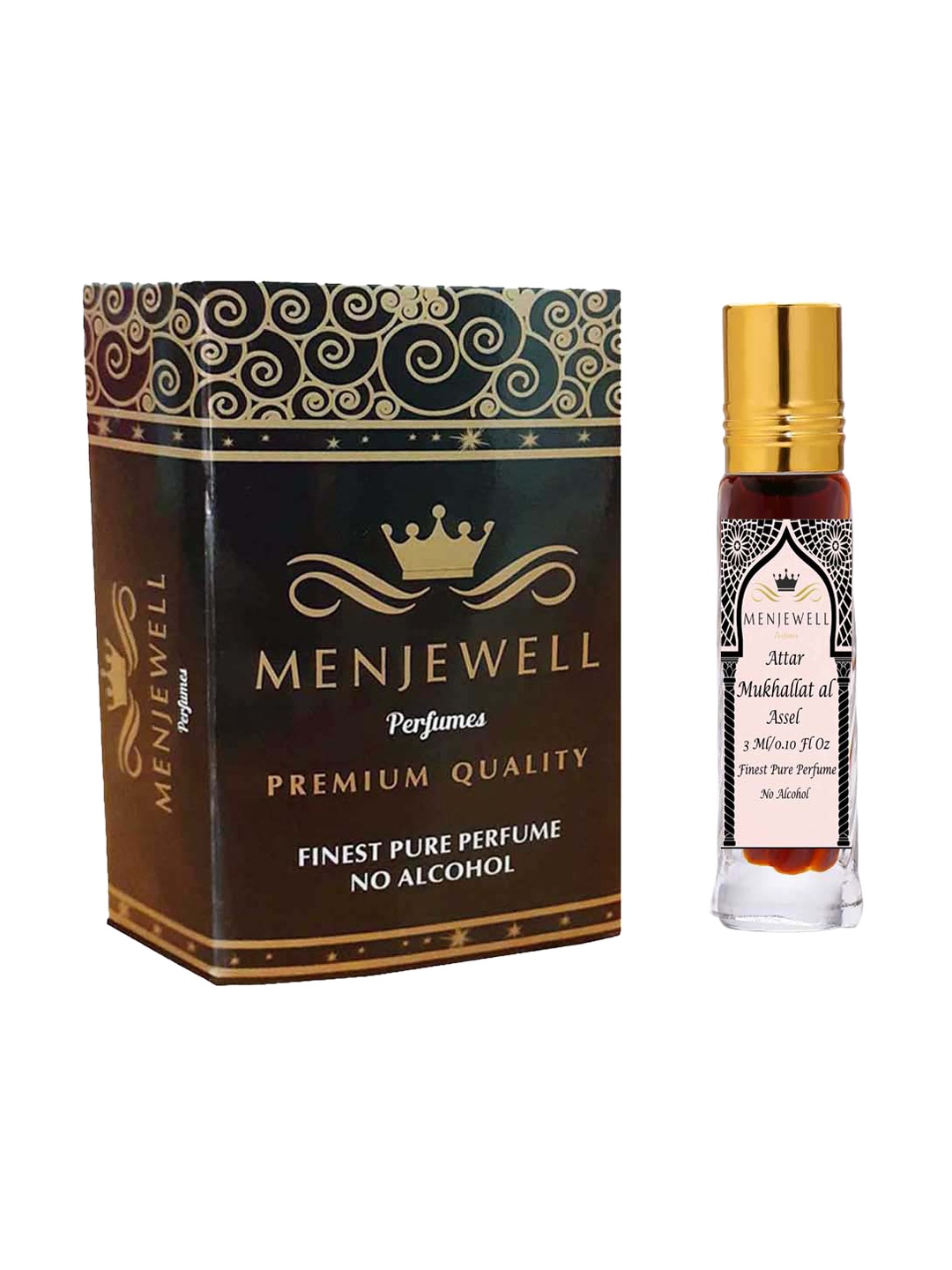 

Menjewell Unisex Mukhallat Al Assel Attar 3 ml, Transparent