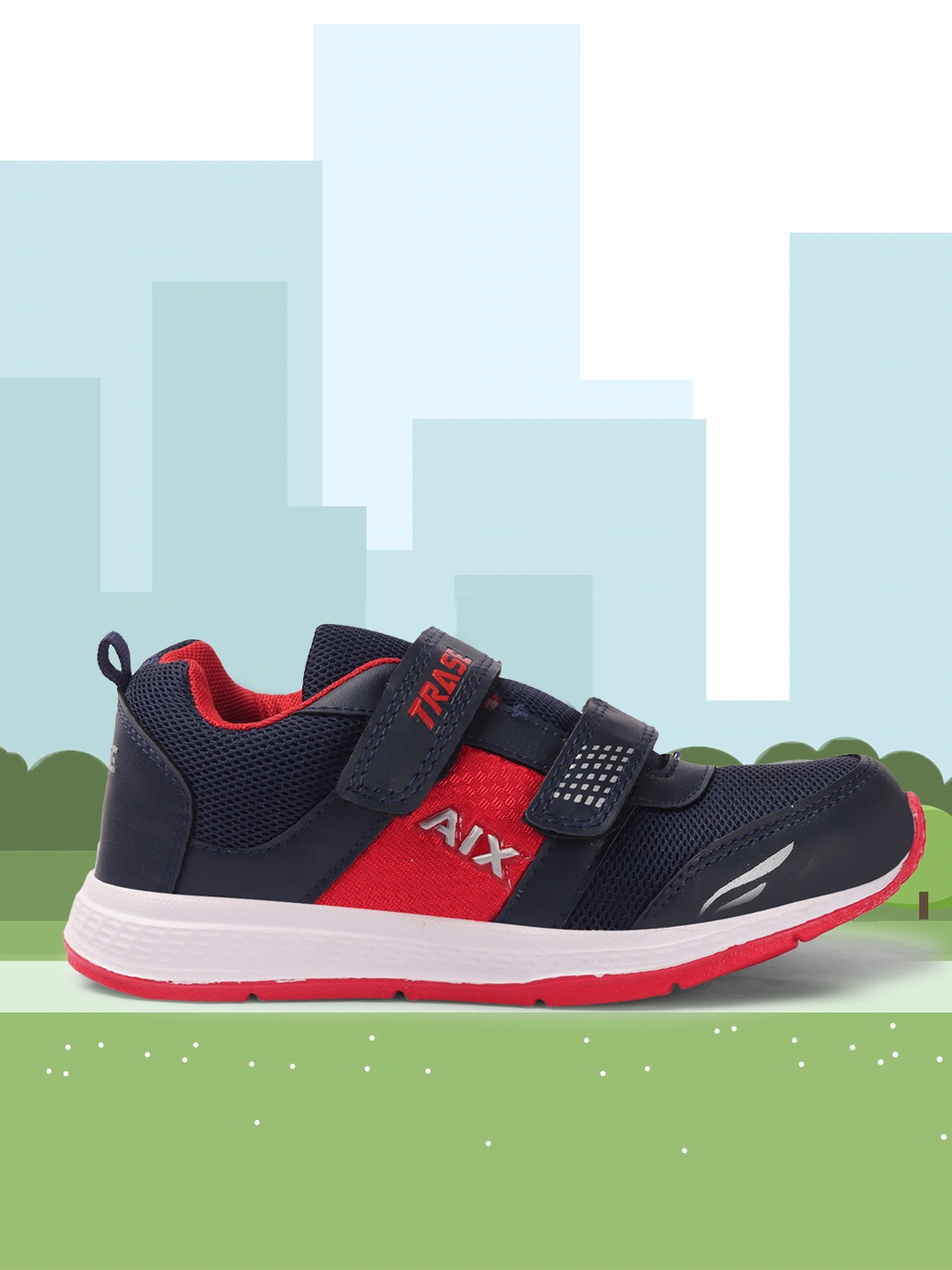 

TRASE Boys Blue Colourblocked Running Shoes