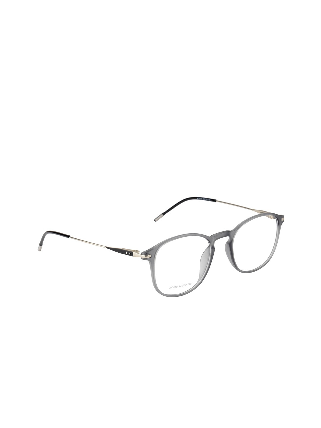 

Ted Smith Unisex Grey & Black Solid Full Rim Oval Frames TS-KO010