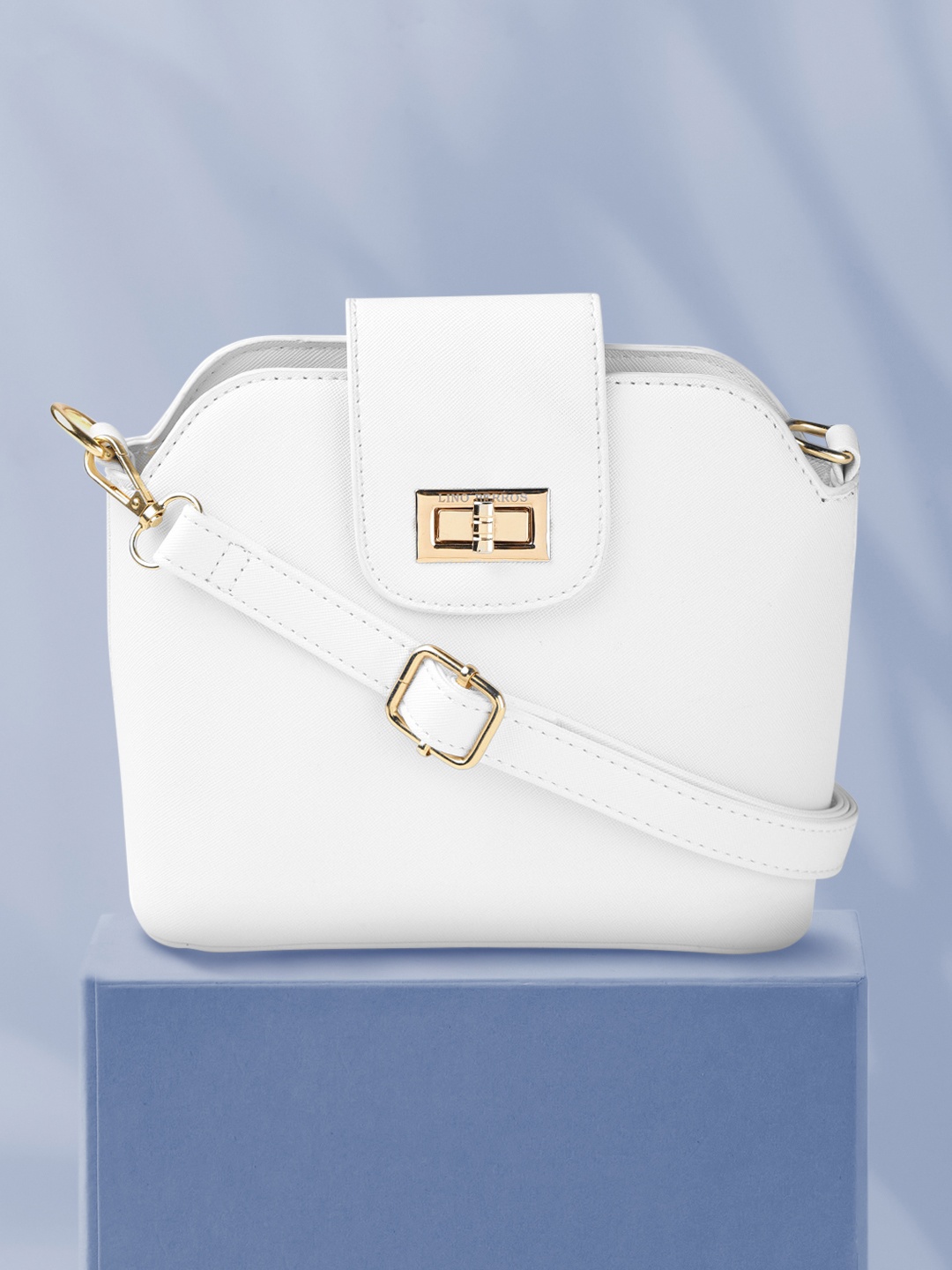 

Lino Perros Women White Solid Sling Bag