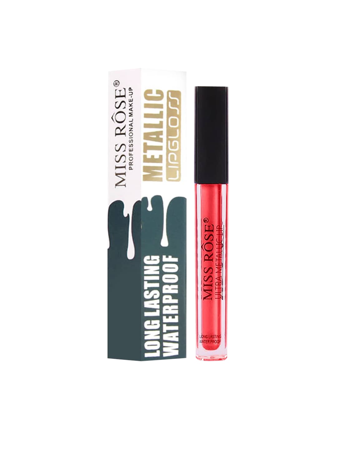 

MISS ROSE Red Ultra Metallic Lipgloss 7701-027M 30 20 gm