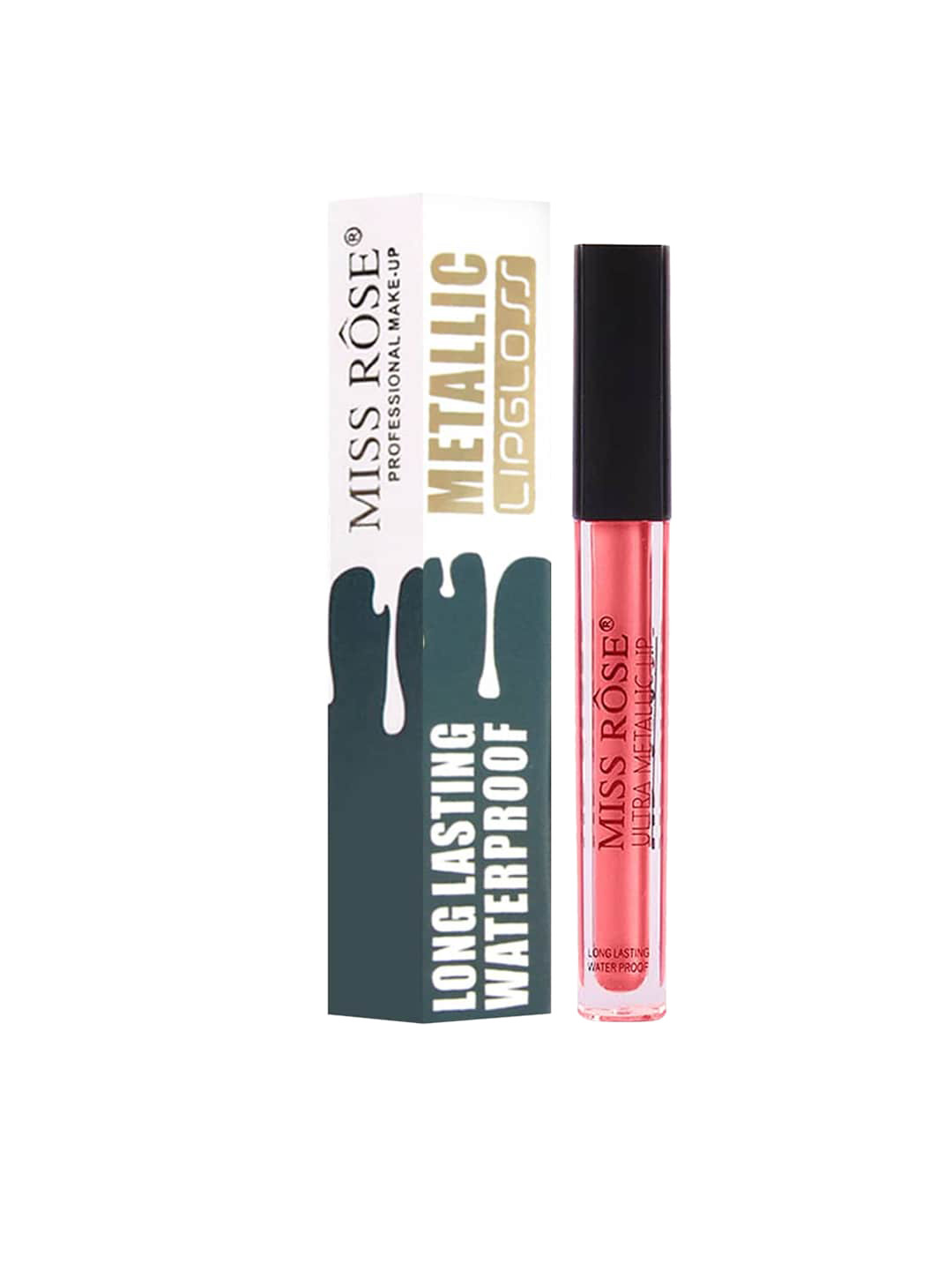 

MISS ROSE Red Ultra Metallic Lipgloss 7701-027M 29 20 gm