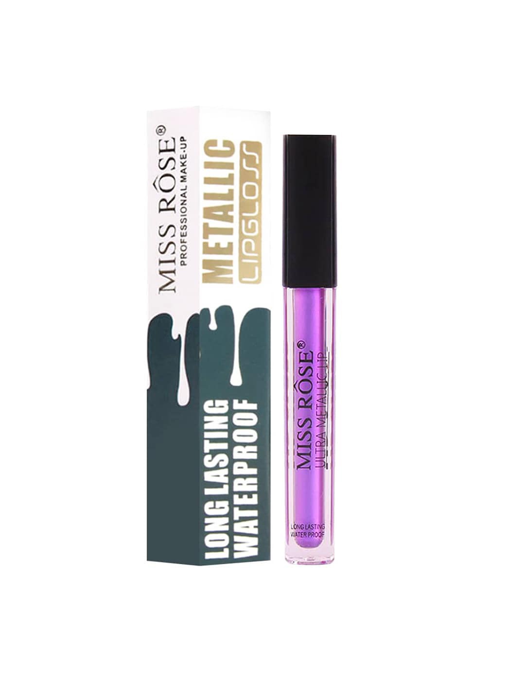 

MISS ROSE Women Ultra Metallic Lipgloss 7701-027M 01 20 gm, Purple