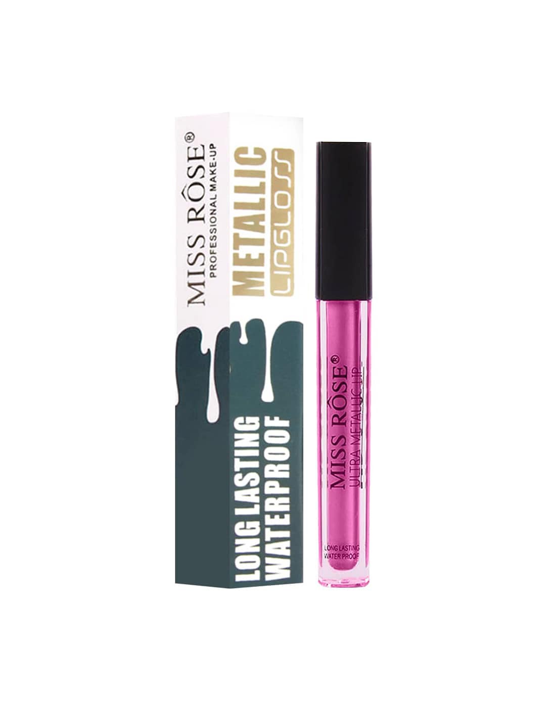 

MISS ROSE Women Ultra Metallic Lipgloss 7701-027M 33 20 gm, Purple