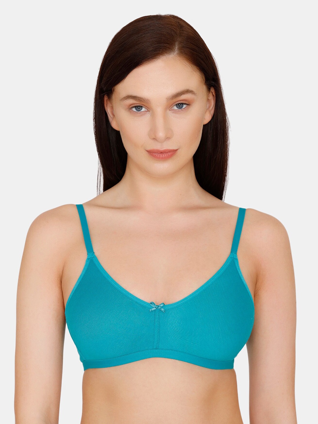 

Rosaline by Zivame Blue Solid Non-Wired Non Padded T-shirt Bra ZI1885COREDBLUE