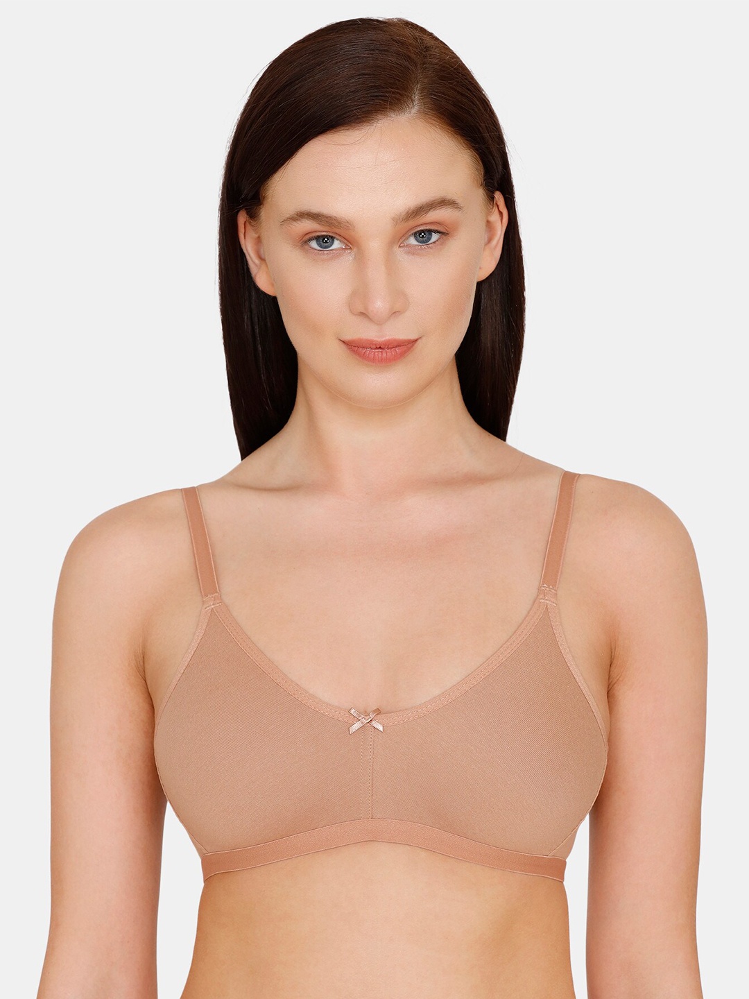 

Rosaline by Zivame Beige Solid Non-Wired Non Padded T-shirt Bra ZI1885CORE0NUDE