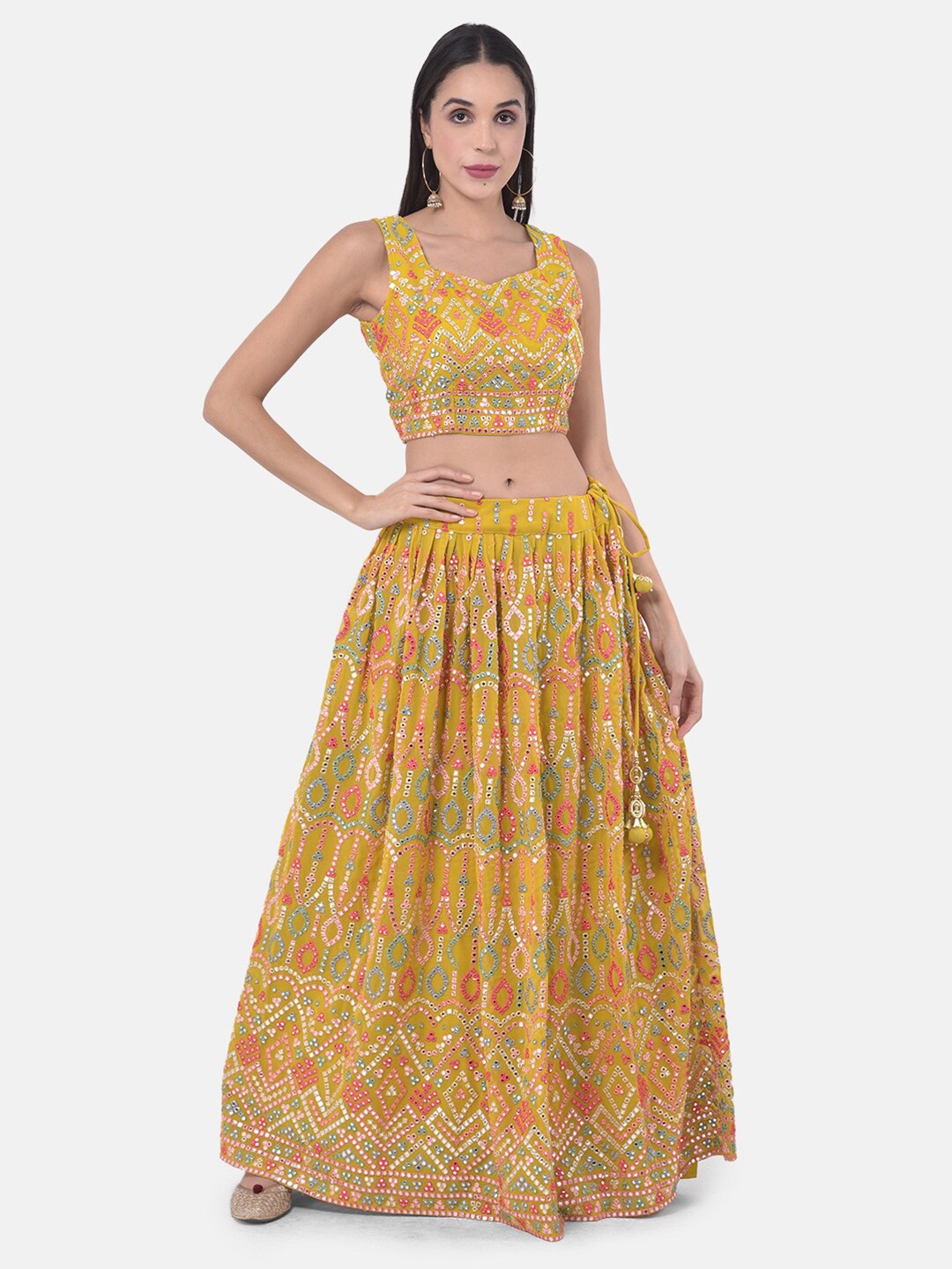 

Neerus Women Yellow Lehanga Choli
