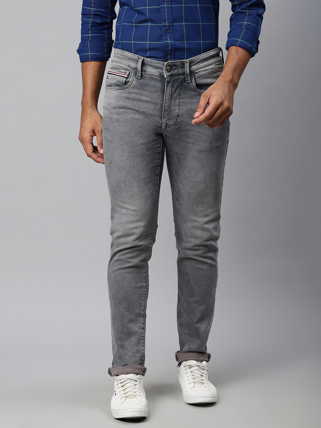 

U.S. Polo Assn. Denim Co. Men Grey Slim Fit Clean Look Stretchable Jeans