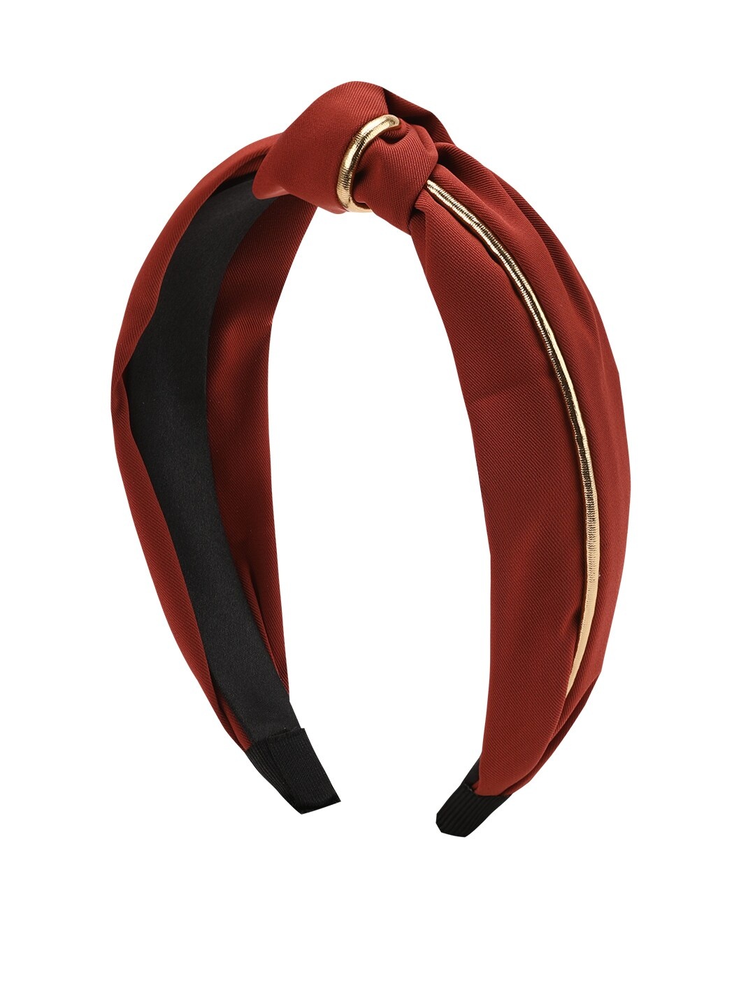 

Kazo Women Maroon & Gold-Coloured Embellished Hairband