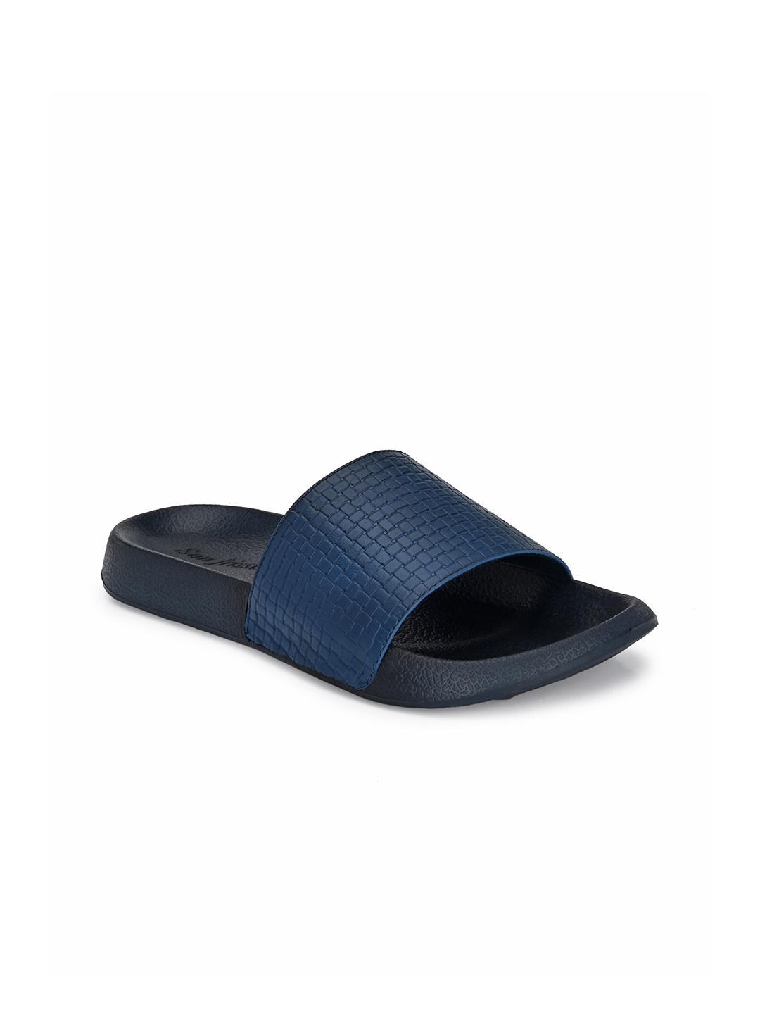 

San Frissco Men Blue Solid Sliders