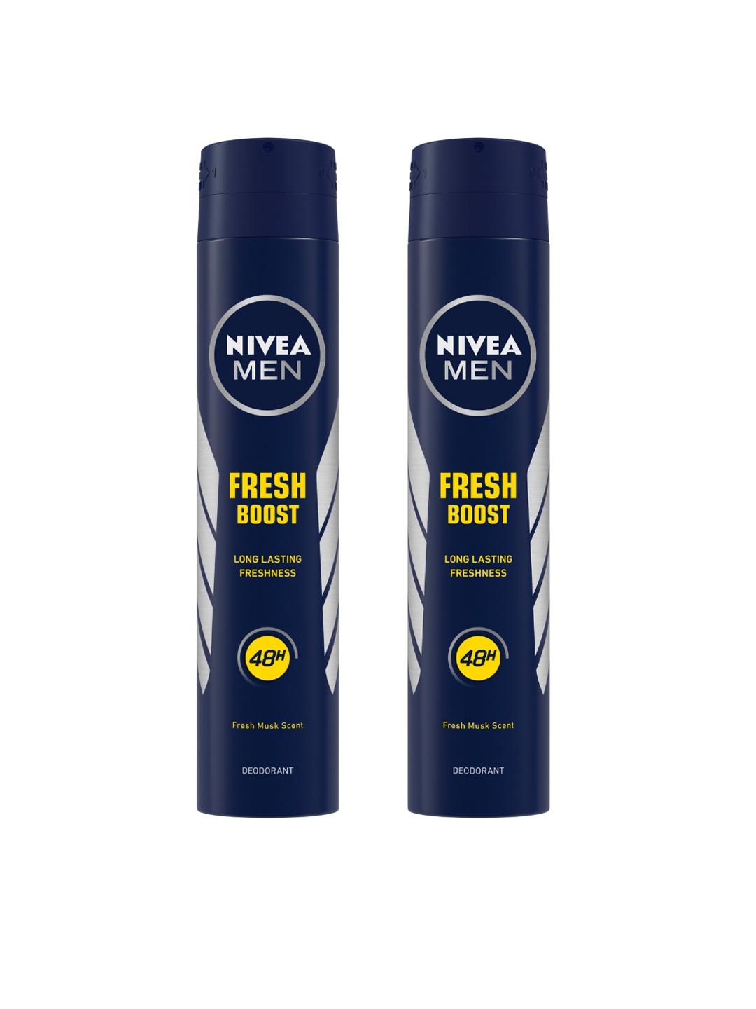 

Nivea Set of 2 Fresh Boost Deodorants - 200 ml each, Navy blue