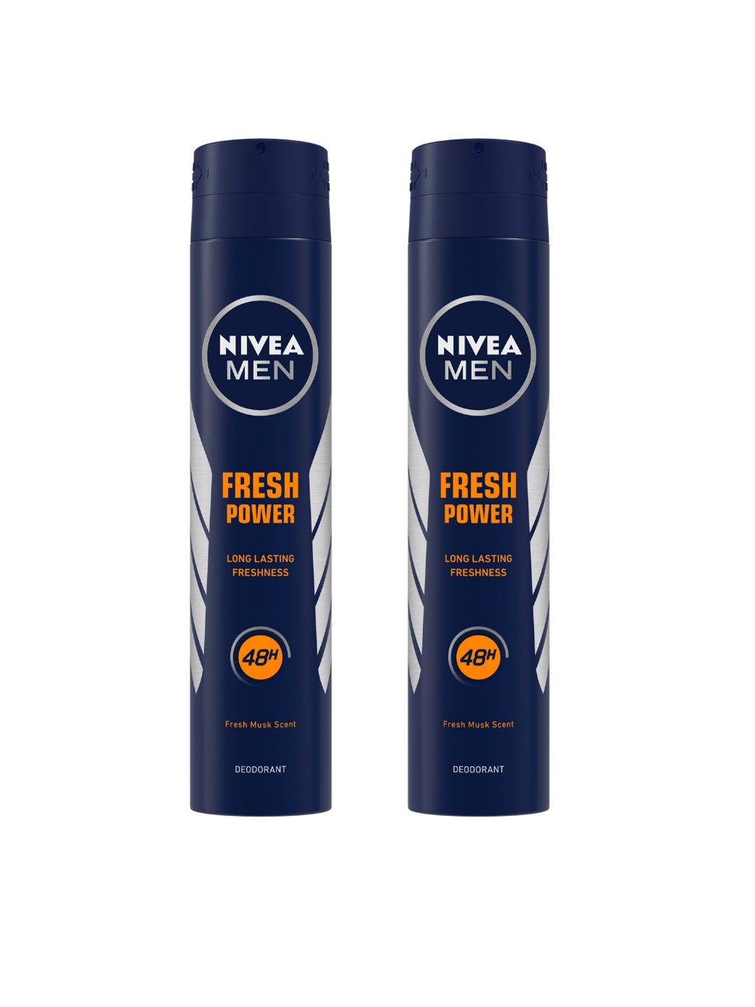 

Nivea Set of 2 Fresh Power Long Lasting Deodorants - 200 ml each, Navy blue