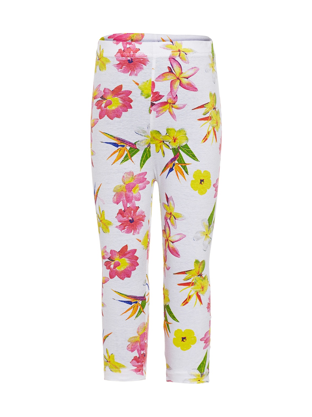 

Sera Girls White Floral Print Leggings
