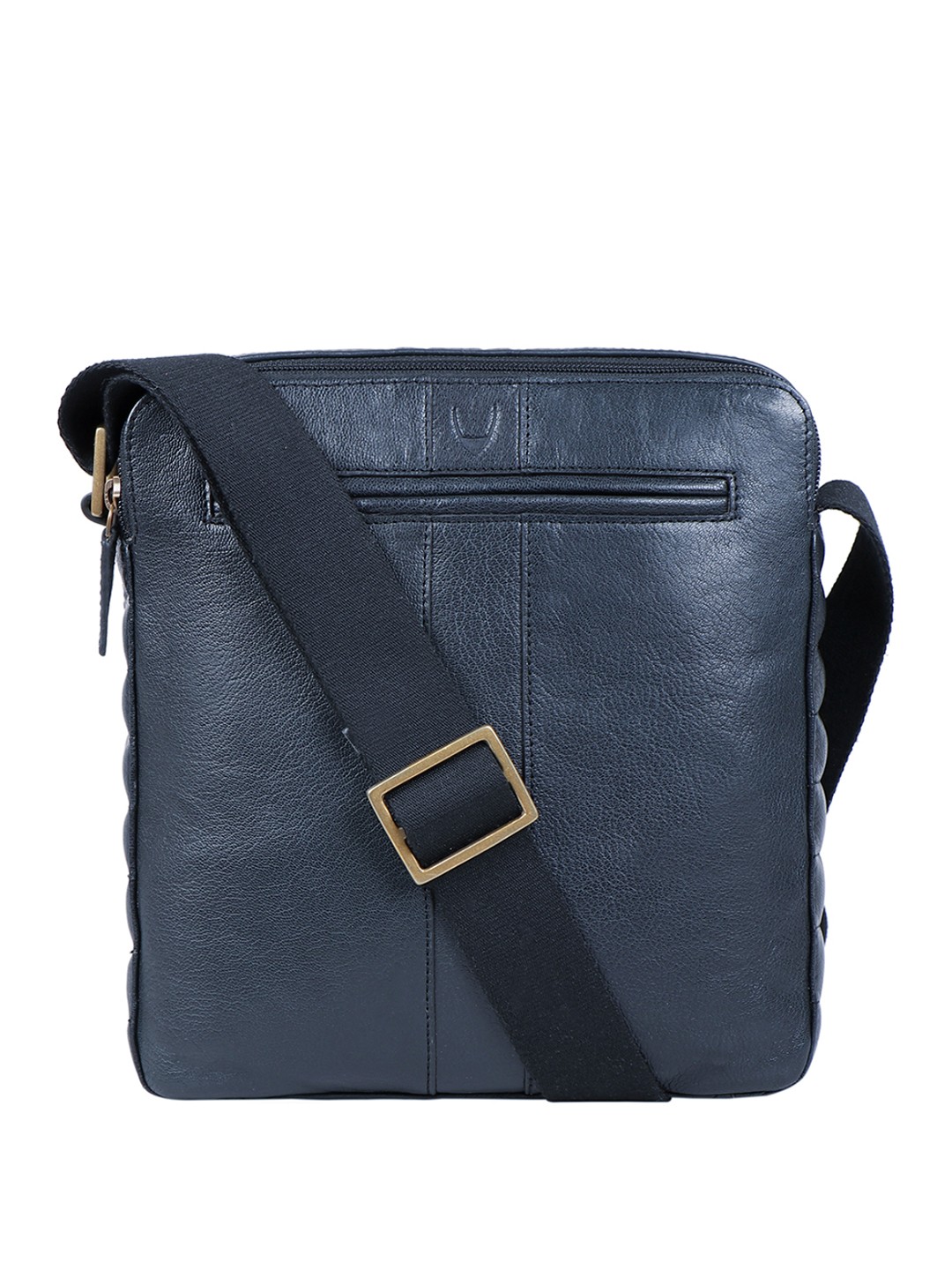 

Hidesign Men Blue Solid Messenger Bag