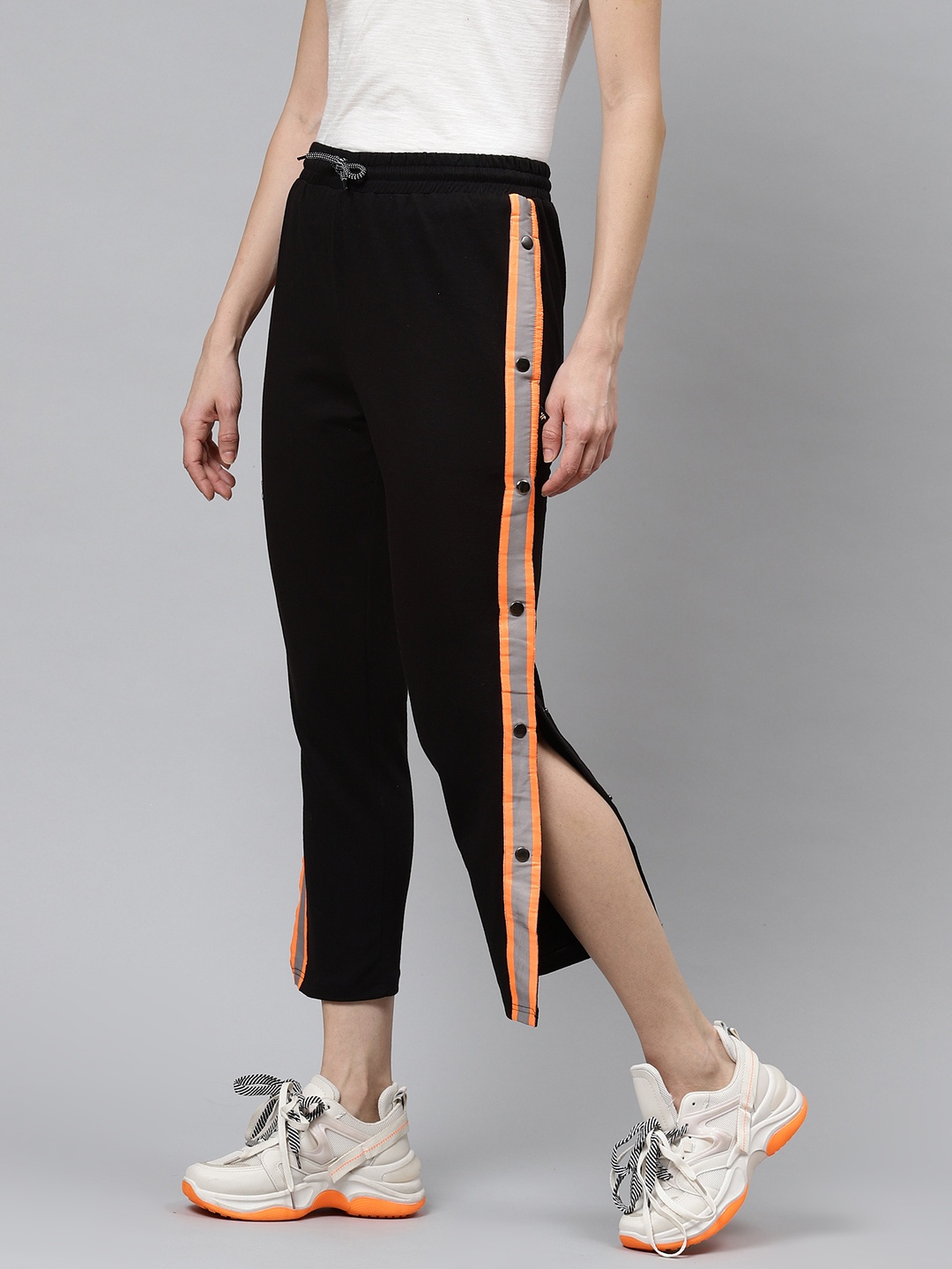 

Hubberholme Women Black Straight Fit Solid Track Pants