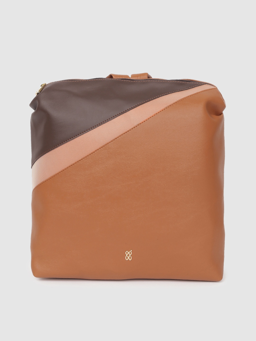 

Baggit Women Tan & Brown Colourblocked Backpacks