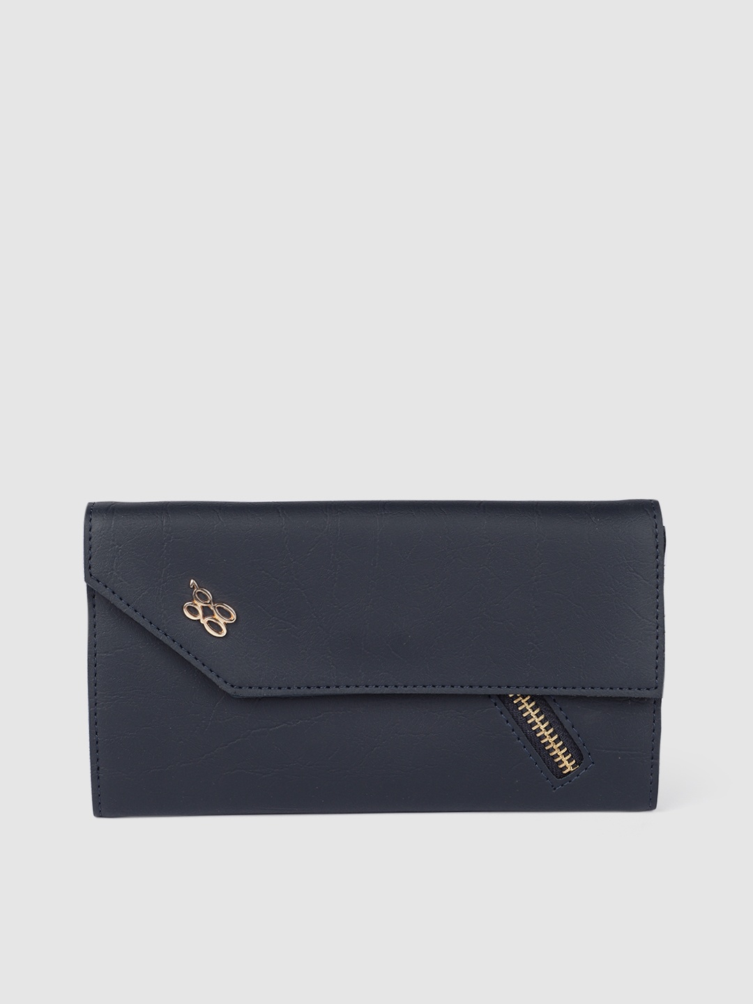 

Baggit Women Navy Blue Solid Two Fold Wallet
