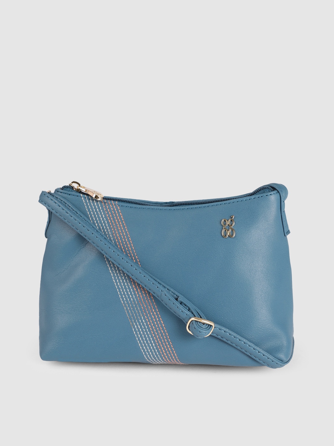 

Baggit Blue Striped Sling Bag