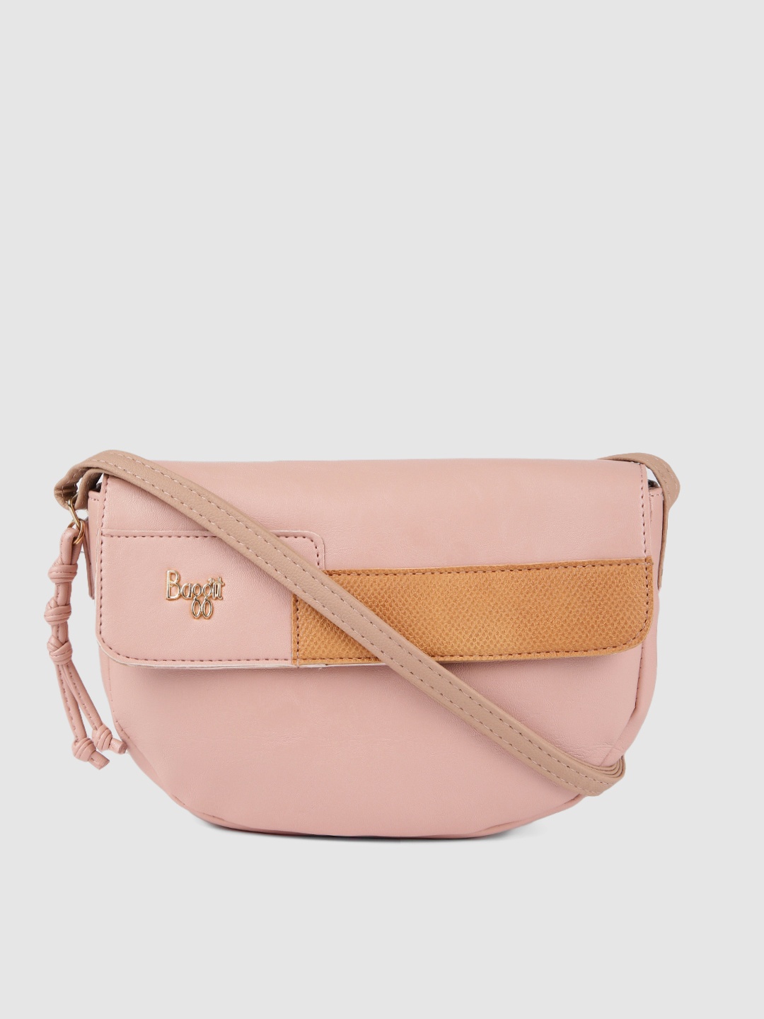 

Baggit Pink Solid Sling Bag