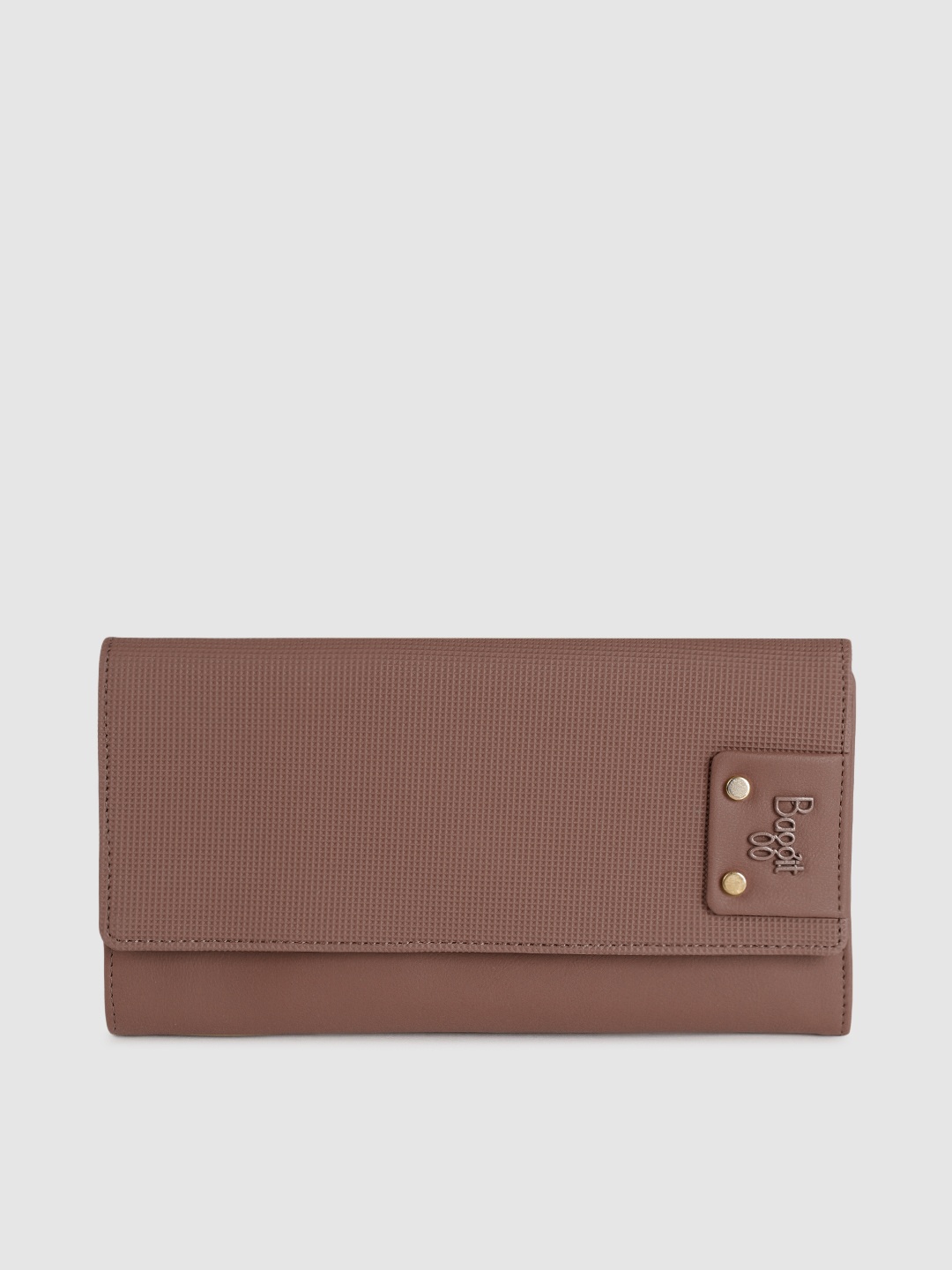 

Baggit Women Brown Textured LJ MUSHY AUPLIN Three Fold Wallet