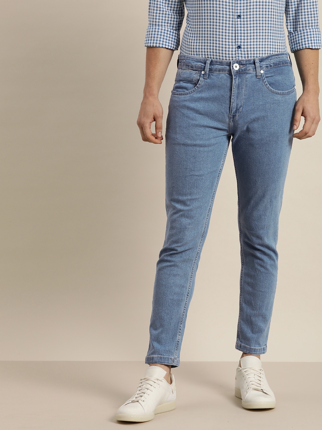 

ether Men Blue Slim Fit Coolit Finish Comfort Jeans