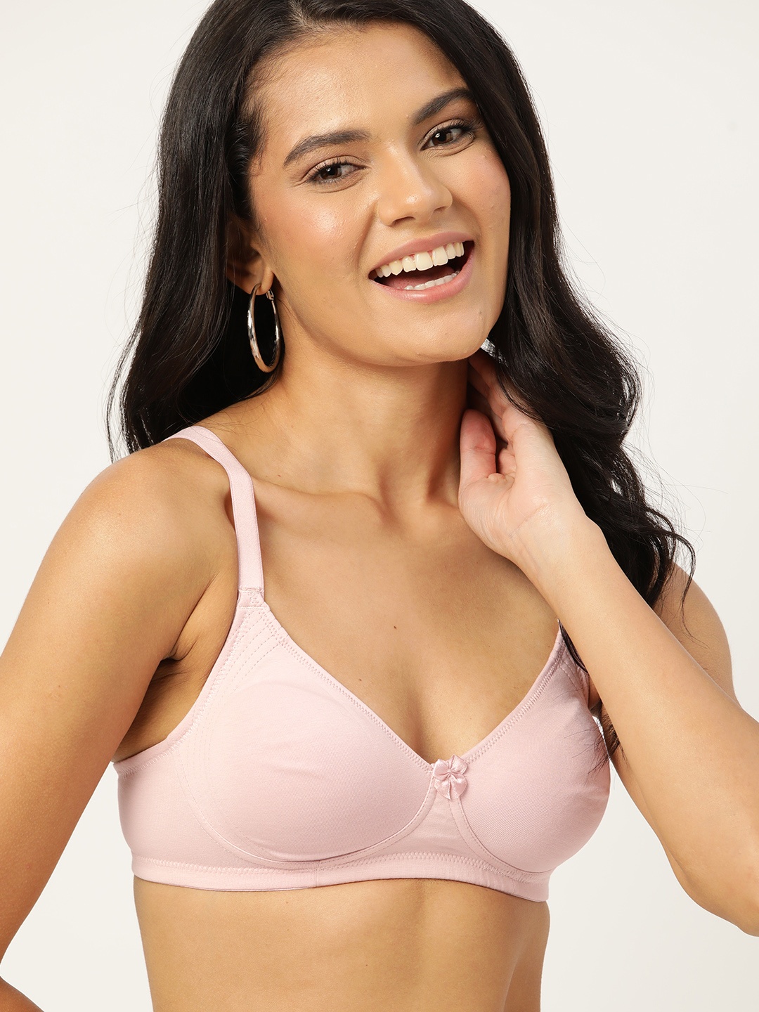 

DressBerry Pink T-shirt Bra Full Coverage Non Padded 12000468
