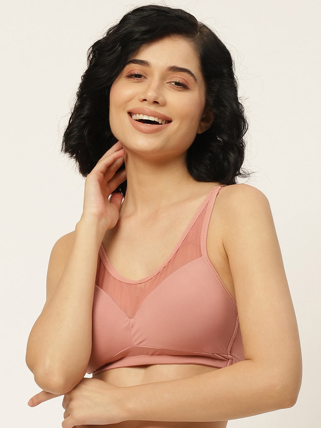 

DressBerry Dusty Pink Full Coverage Lightly Padded T-shirt Bra 10931676