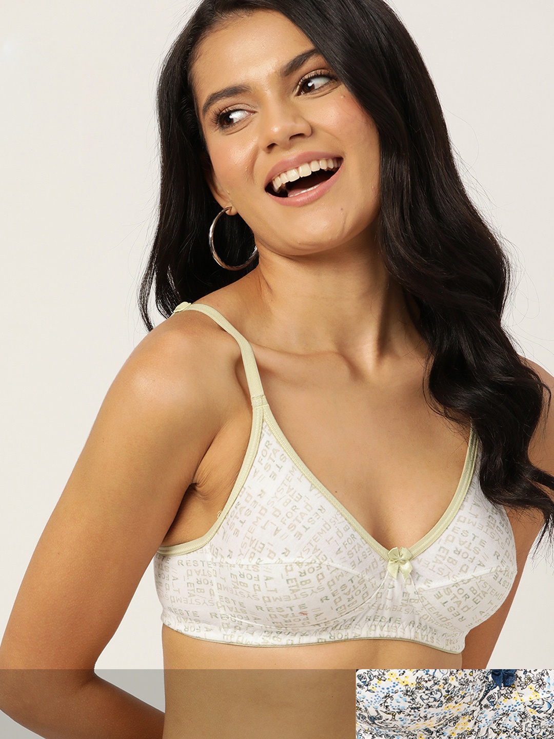 

DressBerry Women Pack of 2 Non Padded Everyday Bras 12476580-NEW, Beige